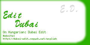 edit dubai business card